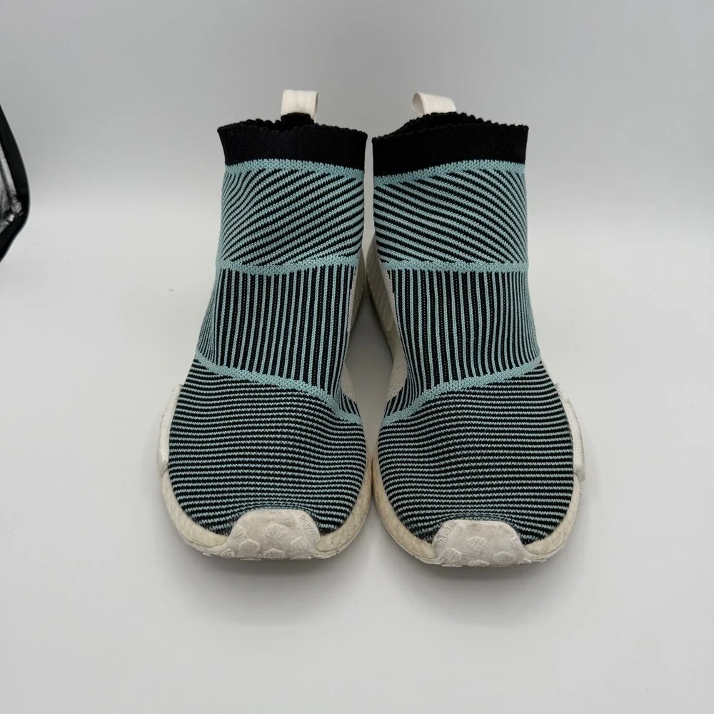 Adidas NMD‎ CS1 Parley Primeknit Blue Black White Knit Sneakers